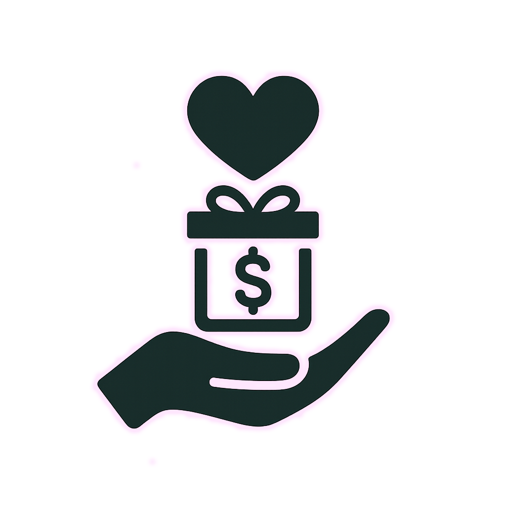 Charity pledge icon